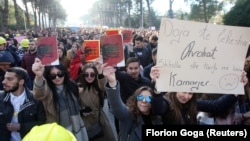 Protestat e studentëve në Tiranë. 11 dhjetor, 2018