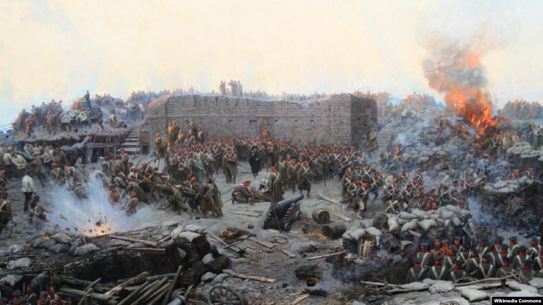 Франц Рубо. Фрагмент панорамы "Оборона Севастополя". 1904