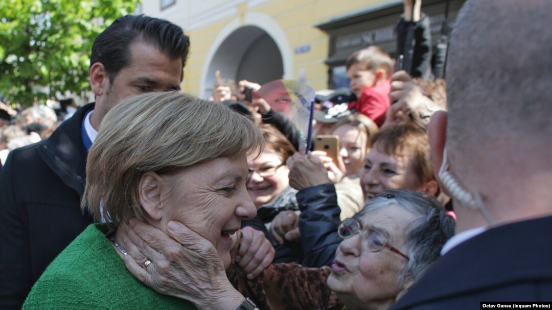 Angela Merkel la summitul UE de la Sibiu