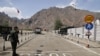 Armenia - A view of an Armenian checkpoint on the border with Iran, April 12, 2025.