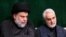 قاسم سلیمانی و مقتدی صدر در دفتر رهبر جمهوری اسلامی در ۱۹ شهریور 