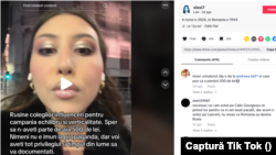 „Rușine colegilor influenceri pentru campania echilibru și verticalitate. Sper să nu aveți parte de aia 500 de lei”, a scris o creatoare de conținut pe pagina sa de Tik Tok.