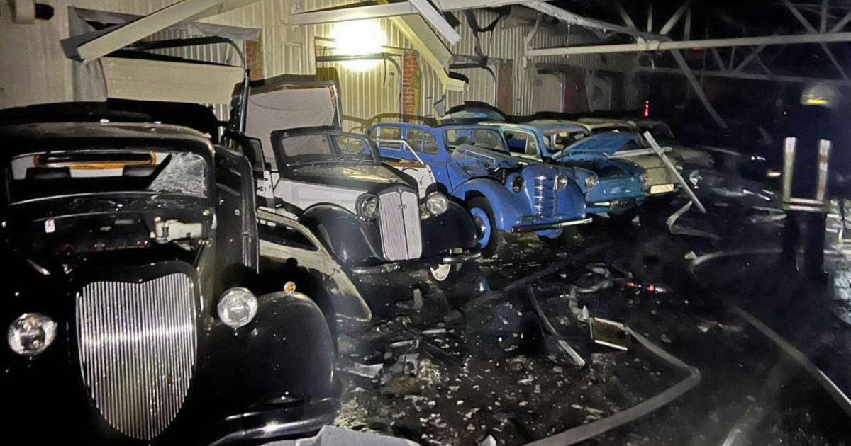 Vintage Cars Of Ousted Ukraine President Yanukovych Destroyed In