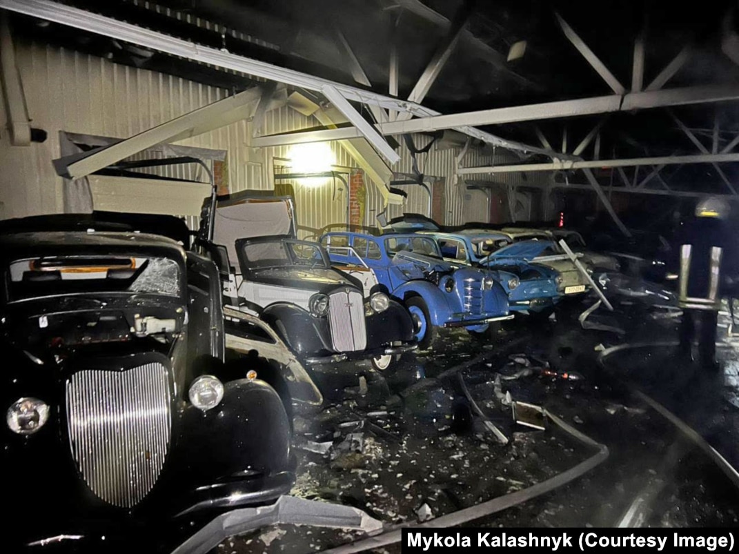 Vintage Cars Of Ousted Ukraine President Yanukovych Destroyed In