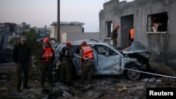 Urmările unui atac cu rachete iraniene, în contextul conflictului dintre SUA și Israel cu Iranul, în nordul Israelului, pe 13 martie.