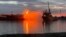 Romania - GPL tanker in flames near Ismail Port