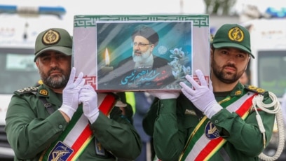 Новината за смъртта на иранския президент Ебрахим Раиси беше последвана