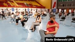 Vakcinacija u Areni u Skoplju, maj 2021