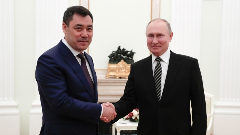 Kyrgyz President Meets With Putin In First Trip Abroad