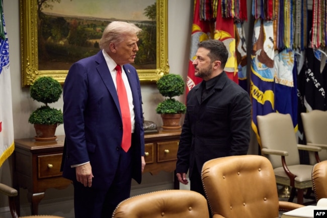 Дональд Трамп з Володимиром Зеленським