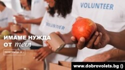 Началната страница на сайта www.dobrovolets.bg