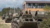 გუდაუთის რუსული ბაზის სამხედროები სამხედრო წვრთნებისას, 2018 წლის აგვისტო