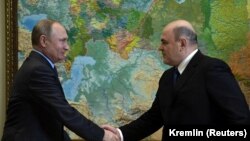 Президент Путин Владимир а (аьрру агIорхьара), Мишустин Михаил а