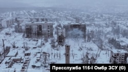 В українському Генштабі інформують, що на Куп’янському напрямку від початку доби війська РФ двічі намагалися йти вперед в бік Курилівки та Куп’янська. На фото - місто Куп’янськ