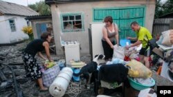 Donetskdə növbəti partlayışdan sonra, 12 avqust, 2015-ci il