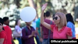 Бишкектеги аялдардын ден соолугуна байланыштуу акция. 2017-жыл.