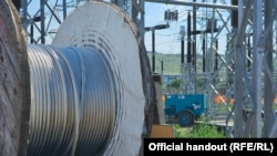 Șantierul stației electrice Chișinău, într-o imagine publicată de Ministerul Energiei pe 1 iulie 2026.