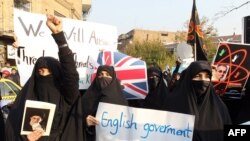 Iranian hard-line supporters stormed the British Embassy in Tehran on November 29.