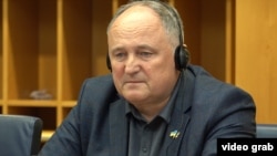 Андрій Серветник, головний лікар Маріупольської міської лікарні №4 імені Мацука в Європарламенті, Брюссель, Бельгія, 6 травня 2026 року