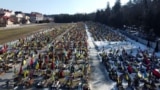 Drone Footage Captures The Full Scale Of Ukraine's War Deaths, Kyiv’s Lisoviy Cemetery