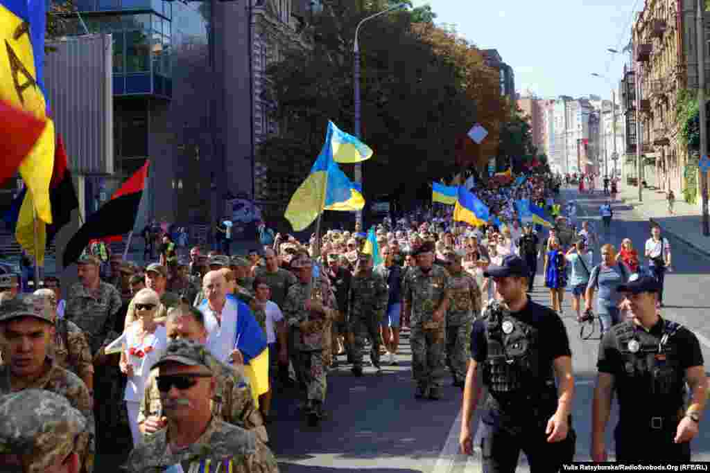 Ветераны устроили свои шествия в нескольких городах страны. Это Днепр.&nbsp;