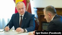 Igor Dodon, la întâlnirea cu premierul și spicherul