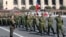 Armenia - Russian soldiers march during a military parade in Yerevan, 21Sep2011