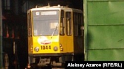 Трамвай в депо в Алматы. Иллюстративное фото.
