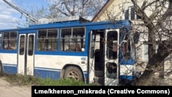 Це друга за день атака Росії на громадський транспорт у Херсоні, повідомив голова МВА