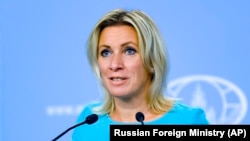 Russian Foreign Ministry spokesperson Maria Zakharova (file photo)