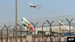 The Dubai airport, one of the busiest in the world before the Middle East war.