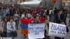 Armenia - Armenians demonstrate against Russian arms sales to Azerbaijan, Yerevan, 13Apr2016.