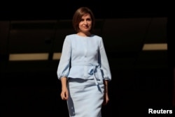 President Maia Sandu and her political bloc are trying to hold onto their parliamentary majority.