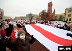 Марш пэнсіянэраў у Менску, 2 лістапада 2020