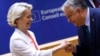 European Commission chief Ursula von der Leyen (left) and Hungarian Prime Minister Viktor Orban