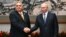 Russian President Vladimir Putin meets with Hungarian Prime Minister Viktor Orban in Beijing on October 17. 