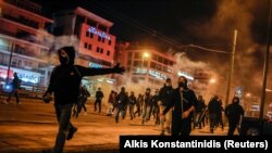 Protesti u Atini, 9. mart 2021. 