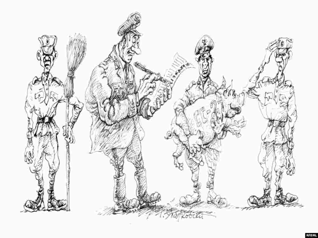 Rusiya - Mikhail Zlatkovsky-nin karikaturası. 9 mart 2010