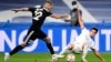 Sheriff Tiraspol's Dimitris Kolovos glides past Real Madrid's Miguel Gutierrez during the Moldovan club's shock away victory over the Spanish giants at the Santiago Bernabeu Stadium last month. 