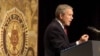 U.S. President Bush addresses an American Legion conference on terror on February 24.