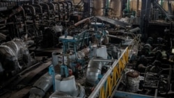 Один из украинских энергообъектов, поврежденный российским ударом в октябре