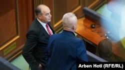Enver Hoxhaj gjatë një seance plenare. Fotografi nga arkivi.