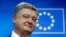 Ukrainian President Petro Poroshenko at an EU-Ukraine summit in Brussels on November 24