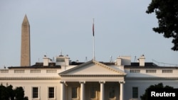 نمای قصر سفید در واشنگتن دی سی 