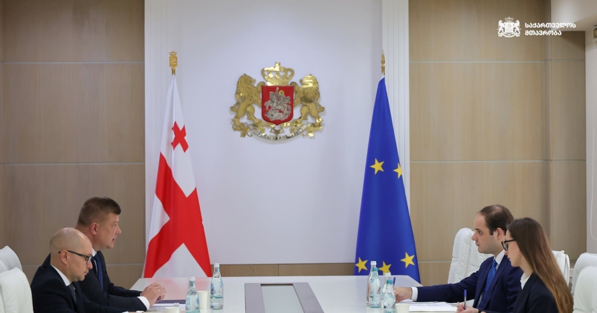 მთავრობის ადმინისტრაციის უფროსი ბელარუსის ელჩს შეხვდა