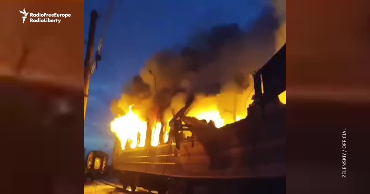 Russian Attacks Kill Civilians Across Ukraine After Drone Strike On Passenger Train