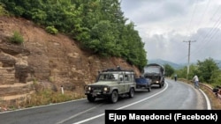 Automjete të Forcës së Sigurisë së Kosovës në veri. Fotografi nga arkivi.