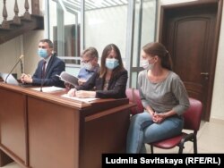 Светлана Прокопьева в зале суда. Июнь 2020 года