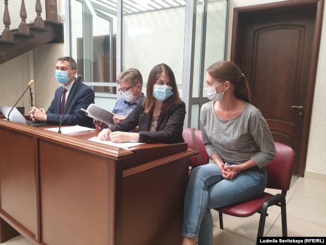 Светлана Прокопьева в зале суда. Июнь 2020 года