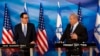 Israeli Prime Minister Benjamin Netanyahu speaks during a joint press conference with US Treasury Secretary Steven Mnuchin (L) in Jerusalem October 28, 2019. 